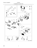 RECOMMENDED SPARE PARTS Diagram and Parts List for CAE25ESR0  Crosley Air Conditioner