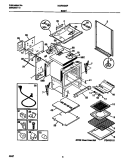 BODY Diagram and Parts List for MGF350SFWA  Frigidaire Range