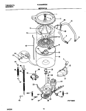 P17T0040 WSHR MTR, HOSE Diagram and Parts List for FLXG42MRES0  Frigidaire Washer Dryer Combo