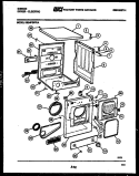 CABINET PARTS Diagram and Parts List for DE24P2DYA  Gibson Dryer