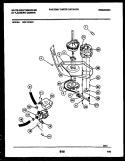 WASHER DRIVE SYSTEM AND PUMP Diagram and Parts List for SM115PXD1  Frigidaire Washer