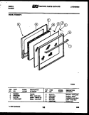 DOOR PARTS Diagram and Parts List for VG30BW2  Tappan Range