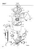 MOTOR / TUB Diagram and Parts List for SWS933AQ2  Westinghouse Washer