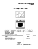 COVER Diagram and Parts List for GLED388ASA  Frigidaire Range