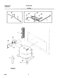 SYSTEM Diagram and Parts List for FFC09C2CW0  Frigidaire Freezer