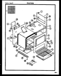 OVEN BODY Diagram and Parts List for CGD2M5WSTA  Gibson Range