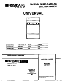 COVER Diagram and Parts List for MEF303PCWF  Frigidaire Range