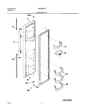 FREEZER DOOR Diagram and Parts List for WRS26MF5AQ4  Westinghouse Refrigerator