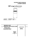 COVER Diagram and Parts List for GLGT1041AS1  Frigidaire Washer Dryer Combo