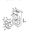 CABINET Diagram and Parts List for MFU16F3BW2  Frigidaire Freezer
