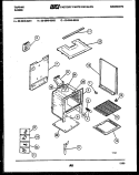 BODY PARTS Diagram and Parts List for 30-3649-23-01  Tappan Range