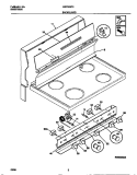 BACKGUARD Diagram and Parts List for MEF303PCWD  Frigidaire Range