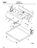 P12C0089 CONTROL PANEL Diagram and Parts List for WDG336RES1  Frigidaire Dryer