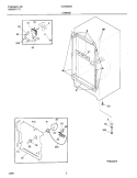 CABINET Diagram and Parts List for VV209  Frigidaire Freezer