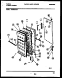 DOOR PARTS Diagram and Parts List for TFU09M4AW2  Tappan Freezer