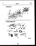 ICE MAKER AND INSTALLATION PARTS Diagram and Parts List for RT185NCW0  Frigidaire Refrigerator