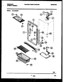 CABINET PARTS Diagram and Parts List for FFU14F5BW0  Frigidaire Freezer