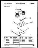BROILER PARTS Diagram and Parts List for KF450GDD9  Frigidaire Range