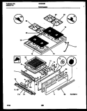 COOKTOP AND BROILER PARTS Diagram and Parts List for GCG34BNL7  Frigidaire Range