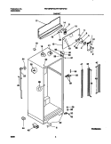 CABINET Diagram and Parts List for FRT18PNFD2  Frigidaire Refrigerator