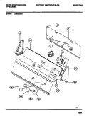 CONSOLE & CONTROLS Diagram and Parts List for LA450AXD3  Frigidaire Washer