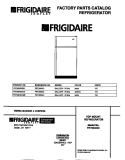 COVER Diagram and Parts List for FRT26XGCW3  Frigidaire Refrigerator