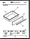 DRAWER PARTS Diagram and Parts List for REGS39WNW1  Frigidaire Range