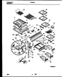 SHELVES AND SUPPORTS Diagram and Parts List for FRT26XHAY0  Frigidaire Refrigerator