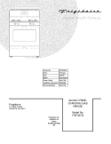 COVER Diagram and Parts List for FGF337GCK  Frigidaire Range
