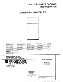 COVER Diagram and Parts List for MRT15CSEWE  Uni Refrigerator