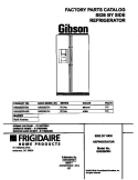 COVER Diagram and Parts List for GRS26ZRHW0  Gibson Refrigerator