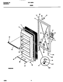 DOOR Diagram and Parts List for GFU14M3AW5  Gibson Freezer