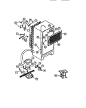 COMPRESSOR, CONDENSER, EVAPORATOR Diagram and Parts List for FPDA18TPLL0  Frigidaire Refrigerator