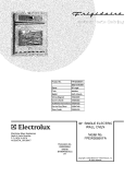 COVER Diagram and Parts List for FPEW3085KFA  Frigidaire Wall Oven