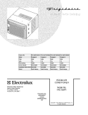 COVER Diagram and Parts List for FAC102P1AENG4  Frigidaire Air Conditioner