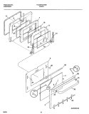 Part Location Diagram of 318049205 Frigidaire TRIM-OVEN DOOR WHITE