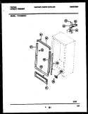 CABINET PARTS Diagram and Parts List for TFU12M0AW1  Tappan Freezer