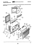 WRAPPER Diagram and Parts List for 5HA501  Frigidaire Air Conditioner