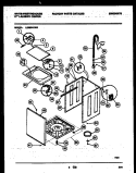 CABINET PARTS Diagram and Parts List for LE600AXW2  Frigidaire Washer Dryer Combo