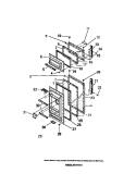 FOOD & FREEZER DOORS Diagram and Parts List for FPI11TAL3  Frigidaire Refrigerator