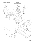 MOTOR / BLOWER / BELT Diagram and Parts List for GES831CS0  Gibson Washer Dryer Combo