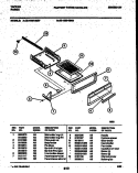 BROILER DRAWER PARTS Diagram and Parts List for 32-1039-23-07  Tappan Range