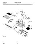 BODY Diagram and Parts List for GLMV168KB3  Frigidaire Microwave
