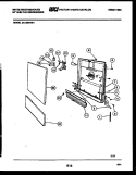 DOOR PARTS Diagram and Parts List for SU150PXW1  Frigidaire Dishwasher