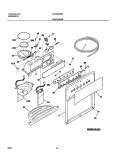DISPENSER Diagram and Parts List for GLHS239ZCW0  Frigidaire Refrigerator