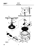 MOTOR & PUMP Diagram and Parts List for FDB679GFW4  Frigidaire Dishwasher