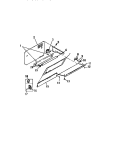 FLOURESCENT LIGHT, BALLAST, BLOWER Diagram and Parts List for REM638ML7  Frigidaire Range