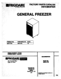 COVER Diagram and Parts List for MDH13TN2  Frigidaire Dehumidifier