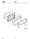 DOOR Diagram and Parts List for MEF302PBWJ  Frigidaire Range