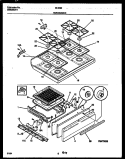 COOKTOP AND BROILER DRAWER PARTS Diagram and Parts List for 30-3352-00-03  Tappan Range
